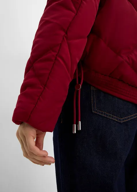 Giacca trapuntata corta con fodera a contrasto, bonprix