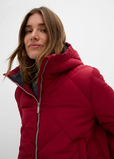 Giacca trapuntata corta con fodera a contrasto, bonprix
