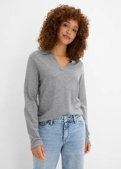 Polo in viscosa fine, bonprix