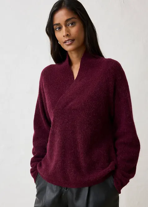 Maglione in misto alpaca caldo, bonprix