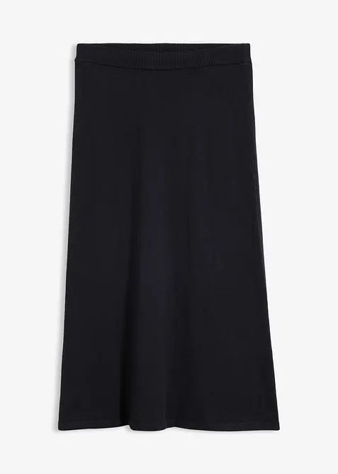 Gonna in maglia di misto lana morbido, bonprix