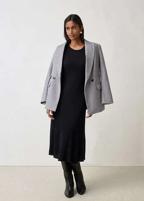 Abito in maglia di lana merino, bonprix