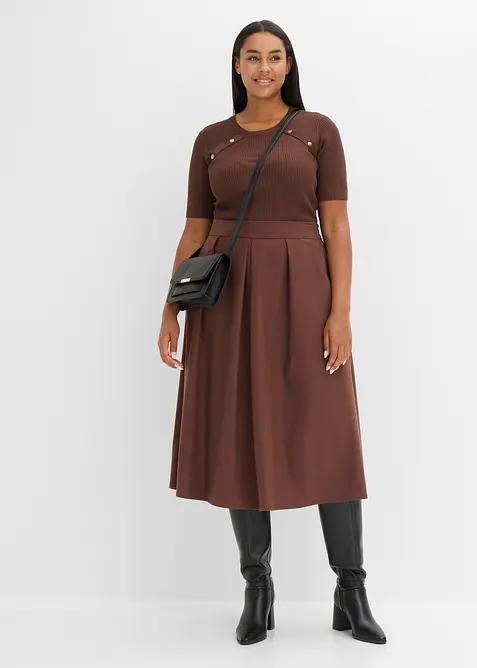 Maglione in filato fine di misto viscosa morbido, bonprix