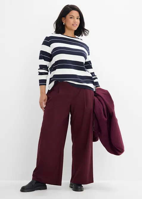Maglia a maniche lunghe in cotone pesante, bonprix