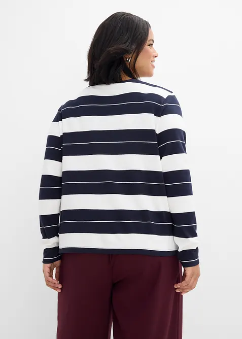 Maglia a maniche lunghe in cotone pesante, bonprix