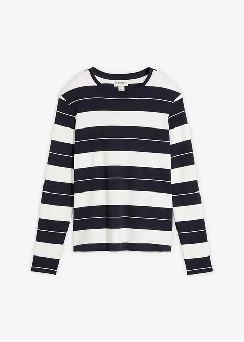 Maglia a maniche lunghe in cotone pesante, bonprix