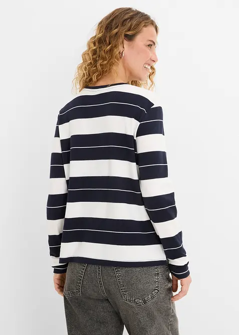 Maglia a maniche lunghe in cotone pesante, bonprix