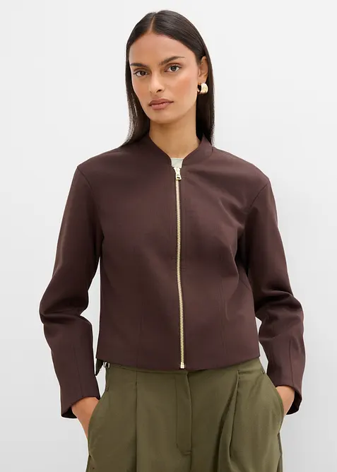 Bomber in misto viscosa morbido, bonprix