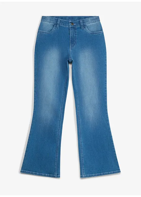 Jeans a zampa, vita bassa, bonprix