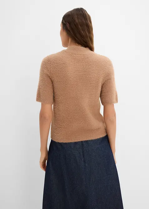 Maglione in filato effetto piuma, bonprix