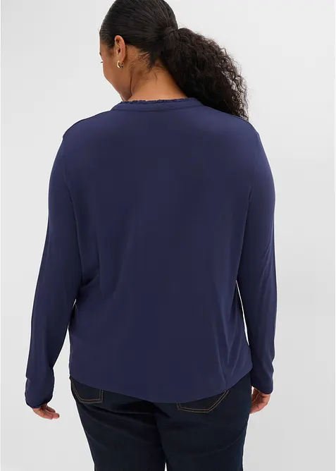 Maglia con colletto dritto, bonprix