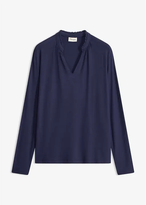 Maglia con colletto dritto, bonprix