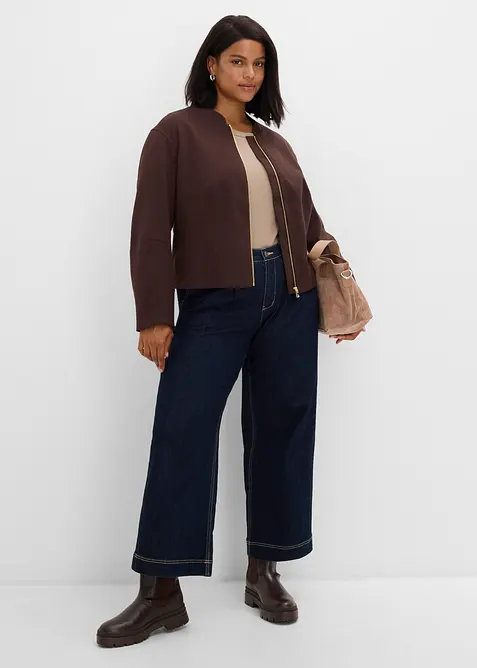 Bomber in misto viscosa morbido, bonprix