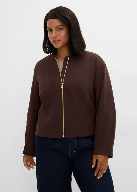 Bomber in misto viscosa morbido, bonprix