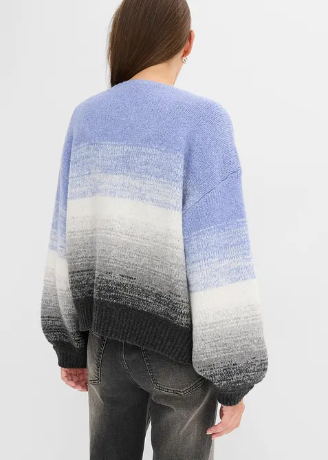 Cardigan in morbido filato grosso misto lana, bonprix
