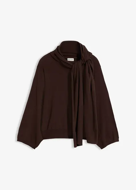Maglione morbido in filato fine misto viscosa, bonprix