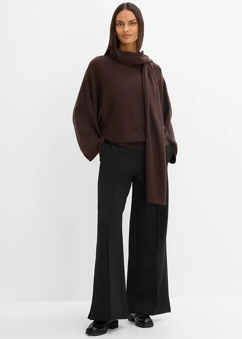 Maglione morbido in filato fine misto viscosa, bonprix