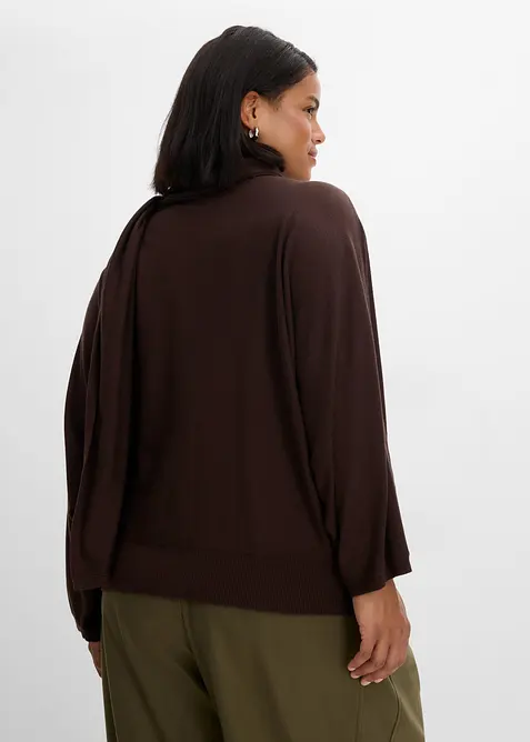 Maglione morbido in filato fine misto viscosa, bonprix
