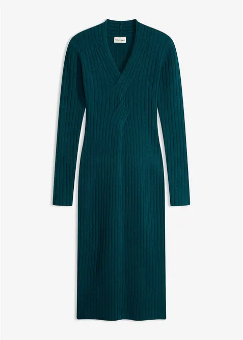 Abito in maglia misto lana, bonprix