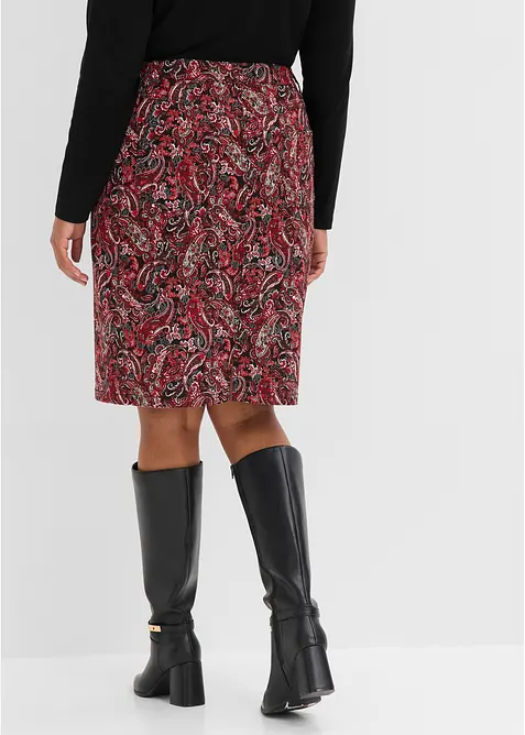 Gonna in misto cotone elasticizzato, bonprix