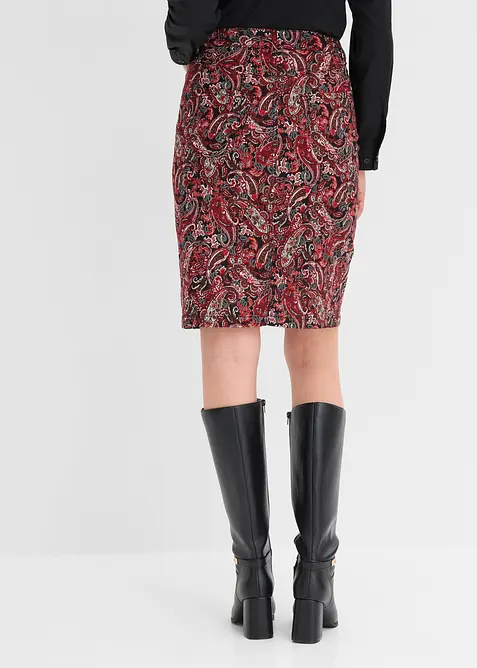 Gonna in misto cotone elasticizzato, bonprix
