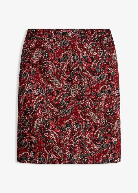 Gonna in misto cotone elasticizzato, bonprix
