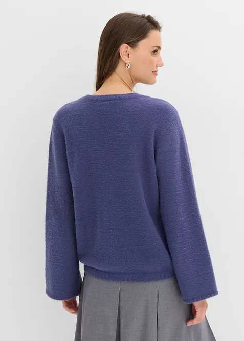 Maglione morbido con maniche ampie, bonprix