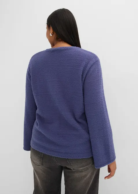 Maglione morbido con maniche ampie, bonprix