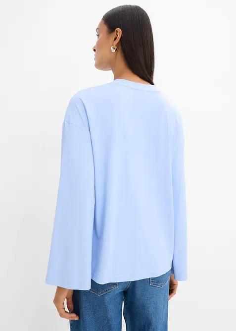 Maglia lunga in tessuto fluido, bonprix