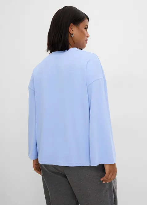 Maglia lunga in tessuto fluido, bonprix