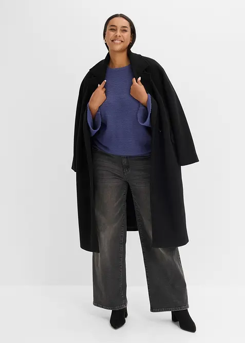 Maglione morbido con maniche ampie, bonprix