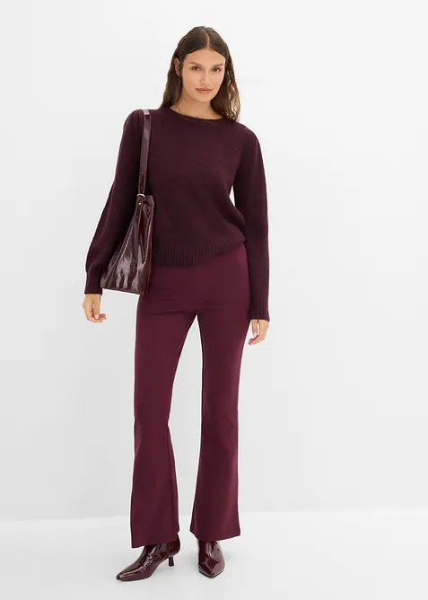 Leggings in morbido punto di Roma, bonprix