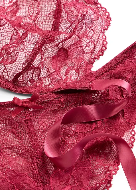 Reggiseno bustier e slip ouvert (set 2 pezzi), bonprix