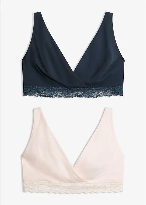 Reggiseno allattamento senza ferretto con cotone biologico (pacco da 2), bonprix