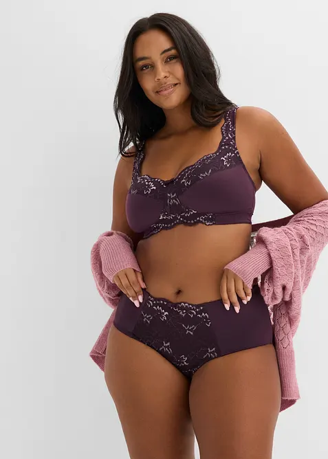 Reggiseno contenitivo senza ferretto con spalline imbottite, bonprix