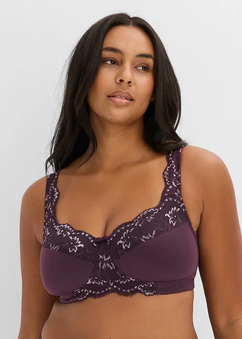 Reggiseno contenitivo senza ferretto con spalline imbottite, bonprix