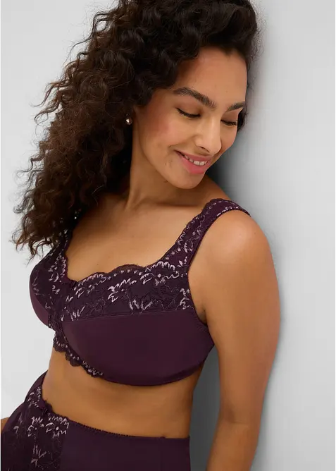 Reggiseno contenitivo senza ferretto con spalline imbottite, bonprix