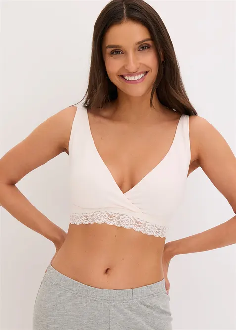 Reggiseno allattamento senza ferretto con cotone biologico (pacco da 2), bonprix