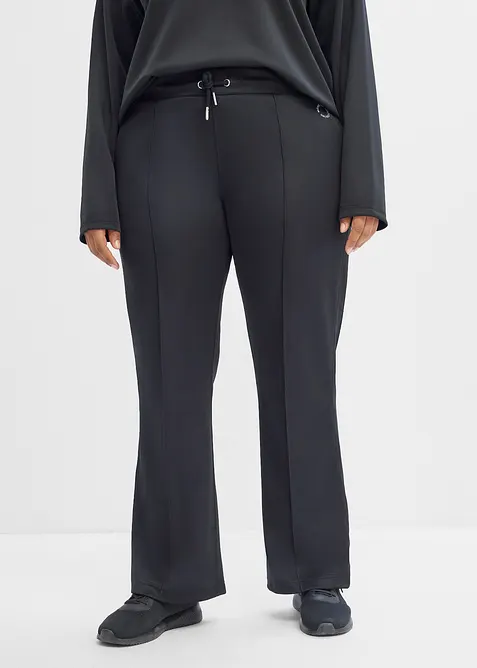 Pantaloni sportivi con piega cucita, ad asciugatura rapida, bonprix