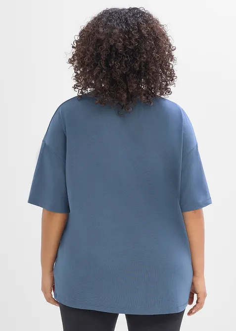 T-shirt per sport oversize con cotone, ad asciugatura rapida, bonprix