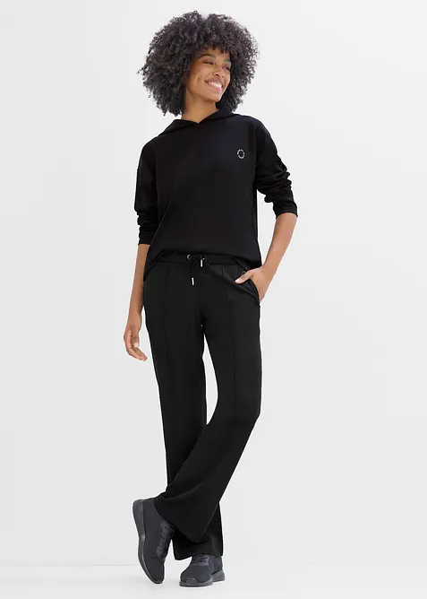 Felpa sportiva oversize ad asciugatura rapida con cappuccio, bonprix
