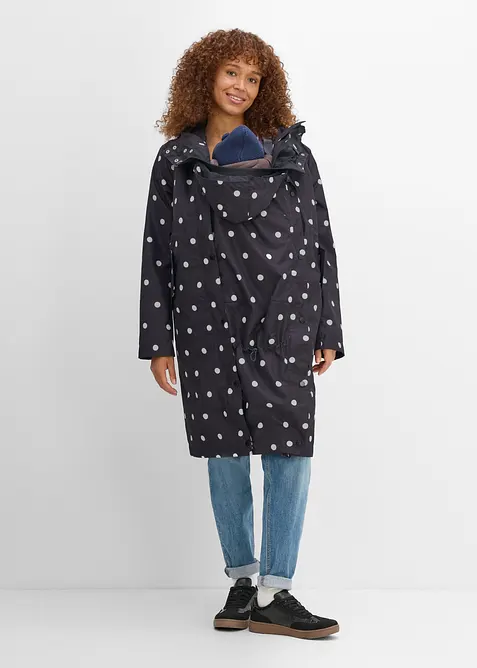 Cappotto pr&eacute;maman e porta beb&egrave; 6 in 1 resistente alle intemperie, con inserto babywearing e gilet trapuntato rimovibile (set 4 pezzi)., bonprix