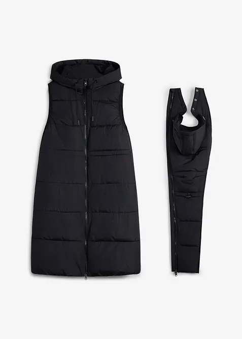 Gilet pr&eacute;maman lungo 3 in 1 con inserto babywearing (set 2 pezzi), bonprix