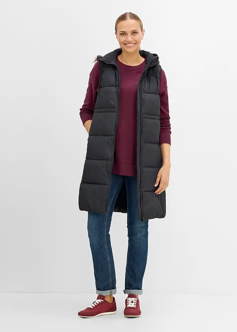 Gilet pr&eacute;maman lungo 3 in 1 con inserto babywearing (set 2 pezzi), bonprix