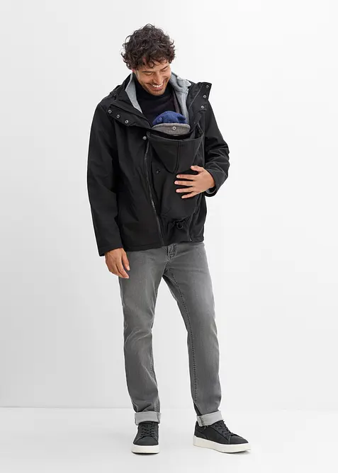 Giacca da uomo 3 in 1 con inserto babywearing (set 3 pezzi), bonprix