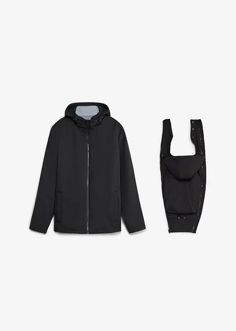 Giacca da uomo 3 in 1 con inserto babywearing (set 3 pezzi), bonprix