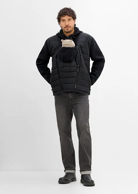 Giacca da uomo 2 in 1 con inserto babywearing (set 2 pezzi), bonprix