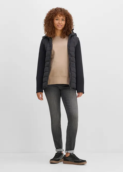 Jeans pr&eacute;maman elasticizzati con cotone biologico, skinny, bonprix