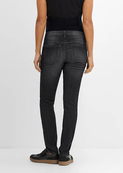 Jeans pr&eacute;maman elasticizzati con cotone biologico, skinny, bonprix