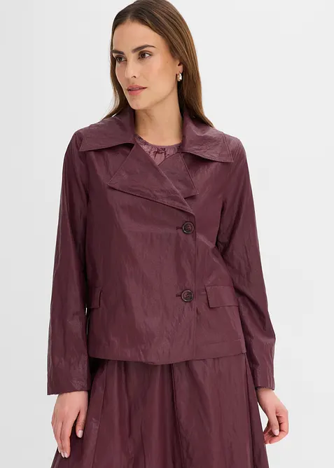 Giacca in similpelle effetto crinkle, bonprix